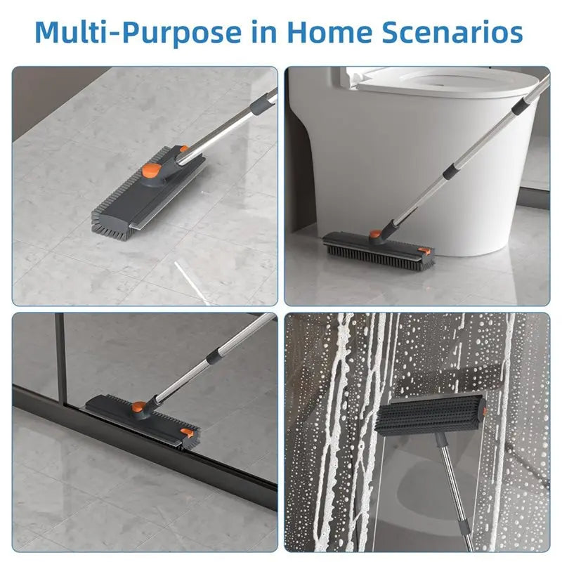 CleanReach™ 3-in-1 Long-Handle Bathroom Scrub Brush