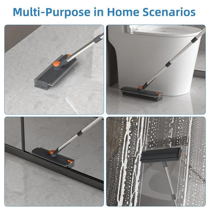 CleanReach™ 3-in-1 Long-Handle Bathroom Scrub Brush