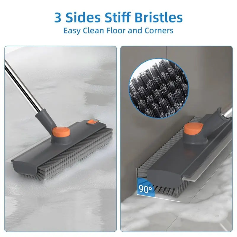 CleanReach™ 3-in-1 Long-Handle Bathroom Scrub Brush